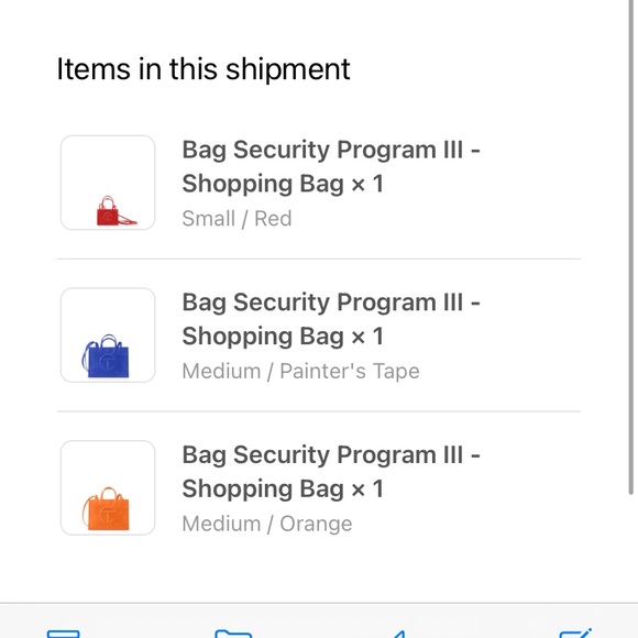 Medium Orange Telfar bag - Picture 4 of 4